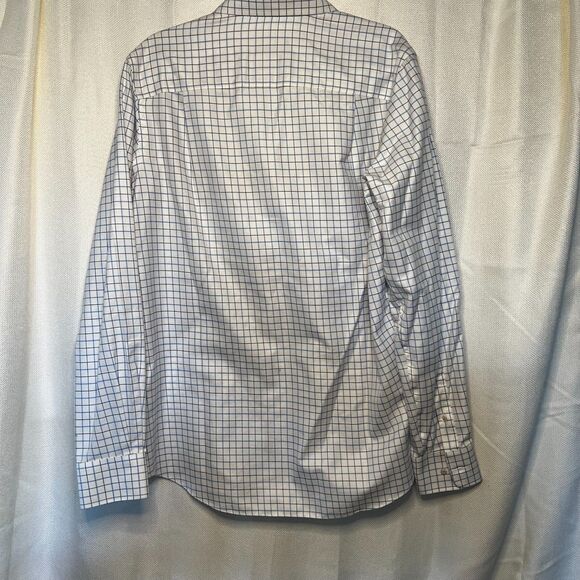 David Donahue Luxury Non-Iron Trim Fit Dress Shirt 100% Cotton - Picture 9 of 10